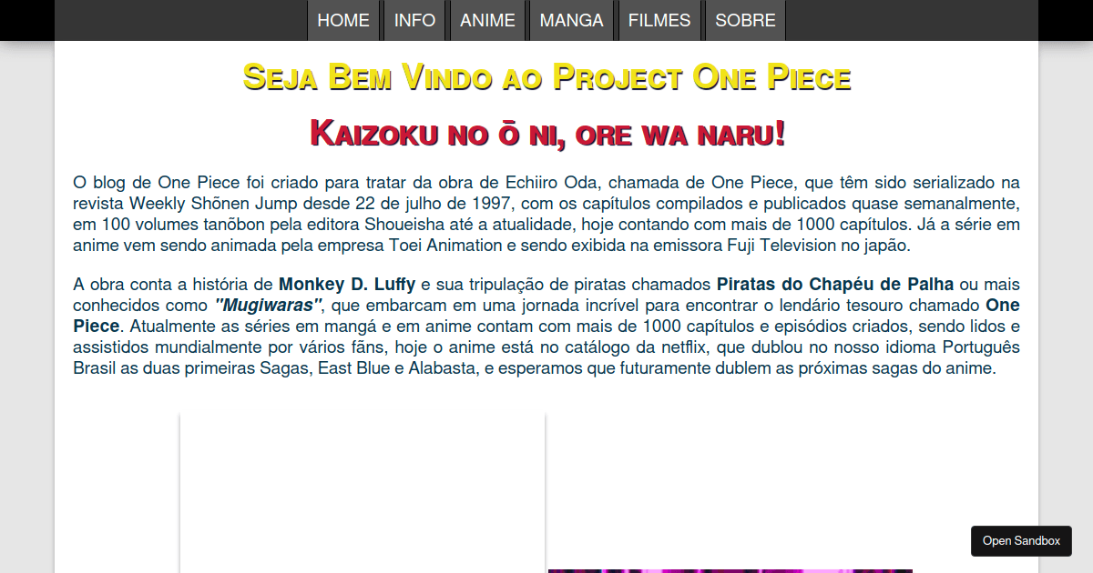 One Piece da Pieceproject