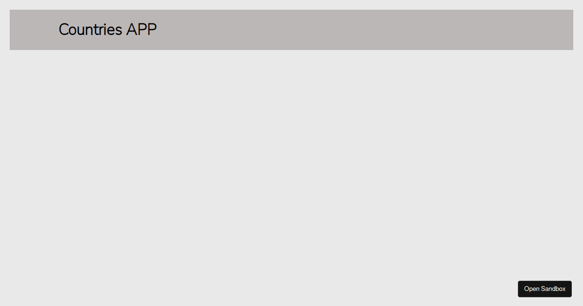 countries-app - Codesandbox