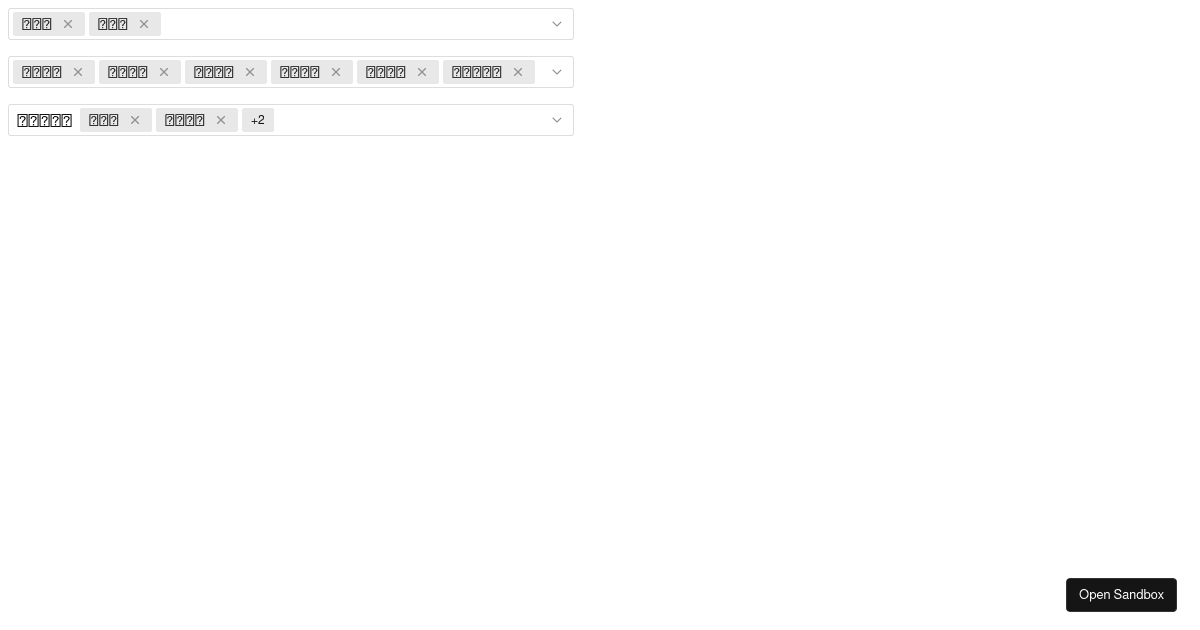 multiple - select - Codesandbox