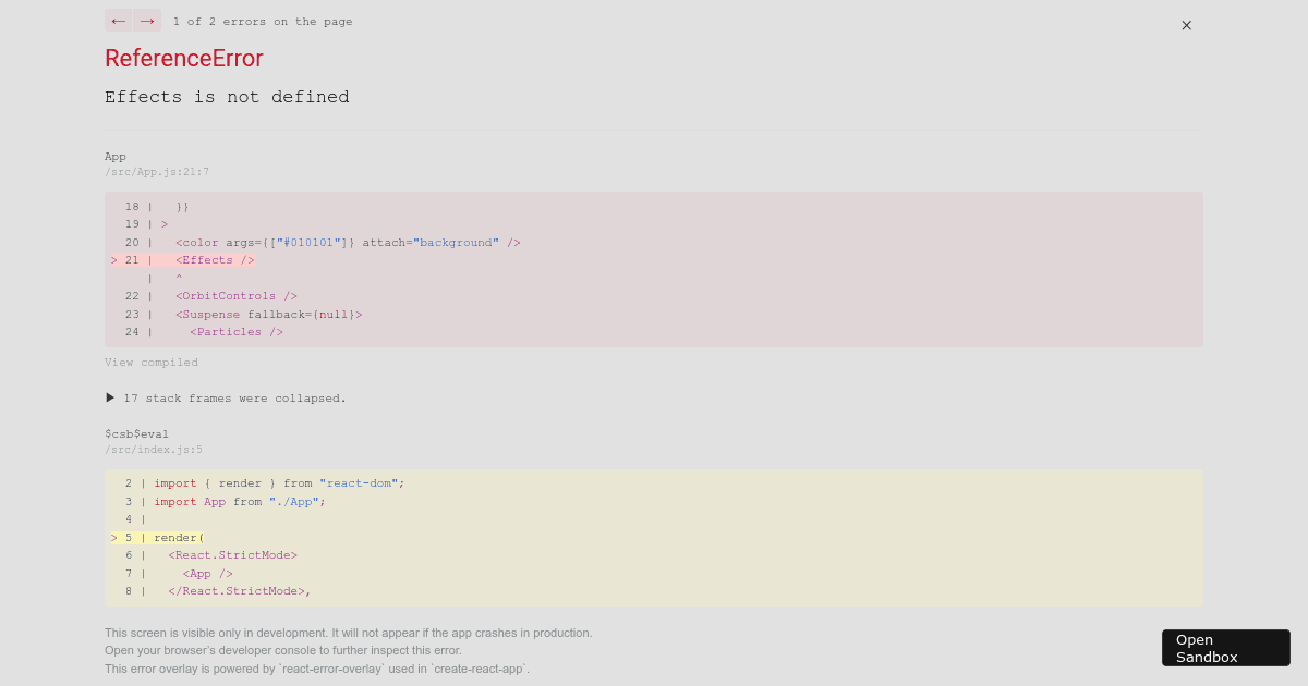 r3f-post - Codesandbox