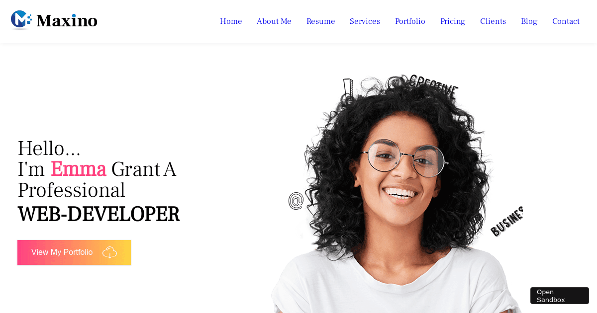 portfolio - Codesandbox