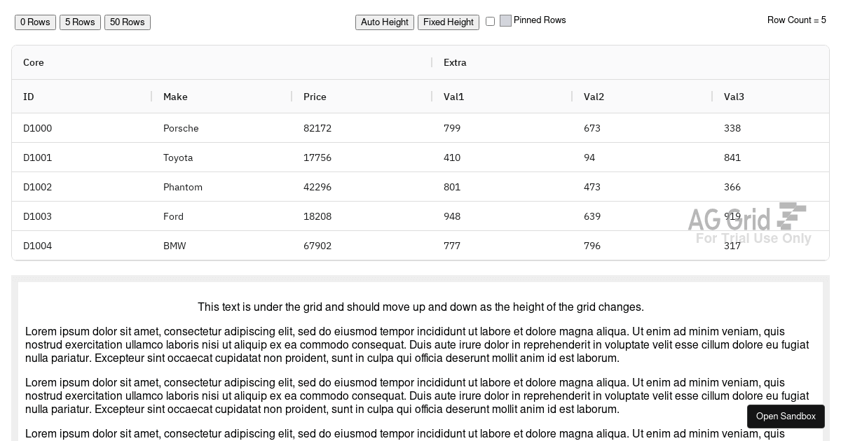 ag-grid-packages - Codesandbox