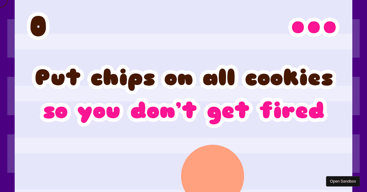 cookiefactorygame Codesandbox