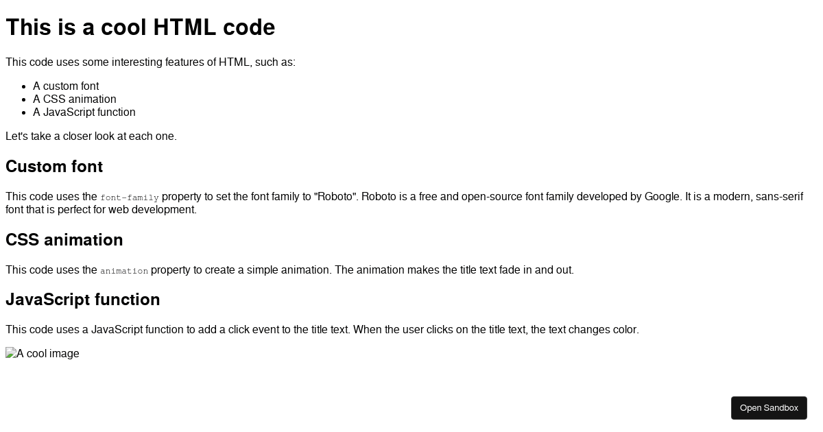 HTML,CSS,JavaScript - Codesandbox