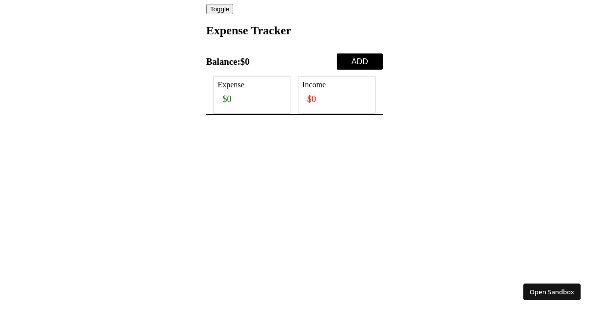 react - Codesandbox