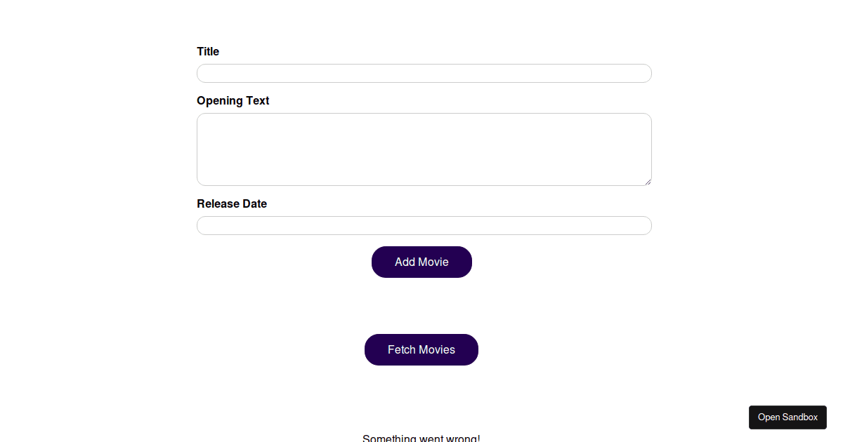 react-http-requests - Codesandbox