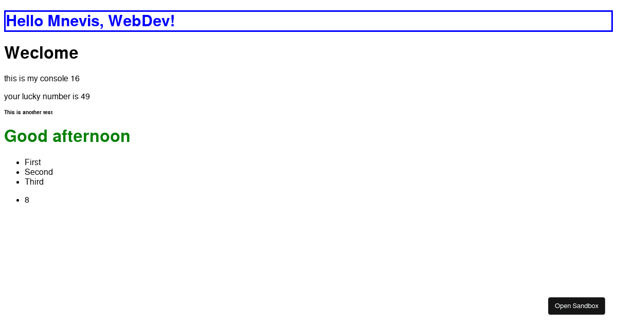 react - Codesandbox