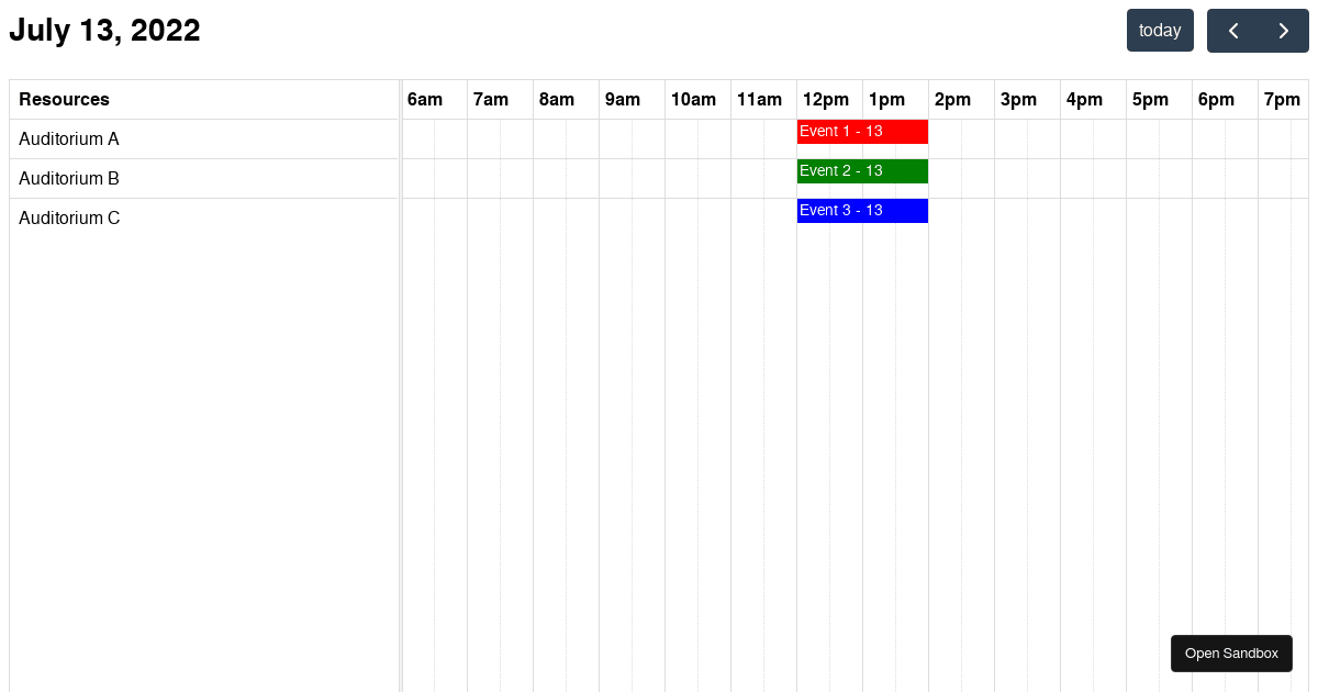 Full Calendar Bug Demo - Codesandbox
