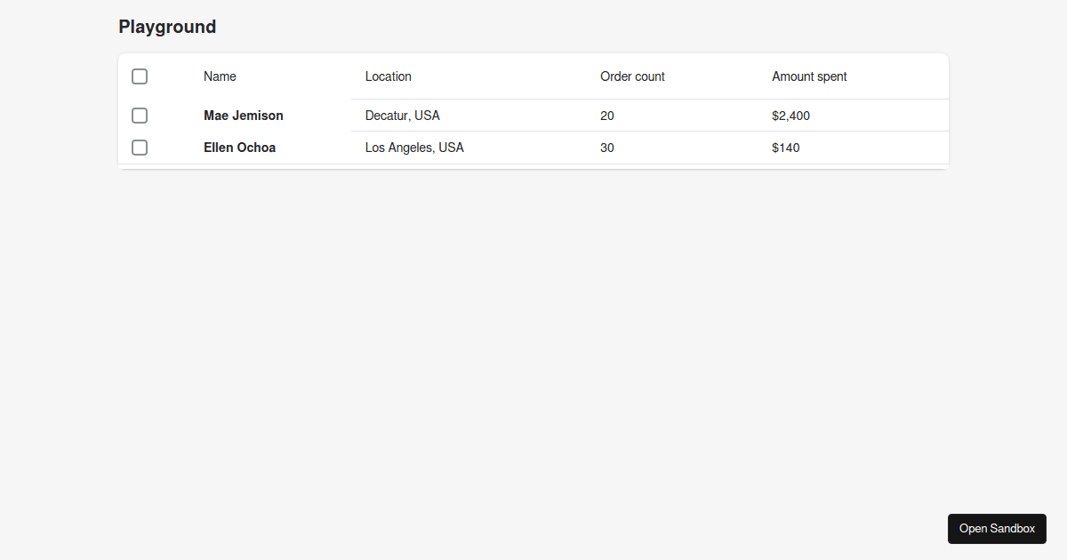 Shopify Polaris Index Table Row Bug Codesandbox