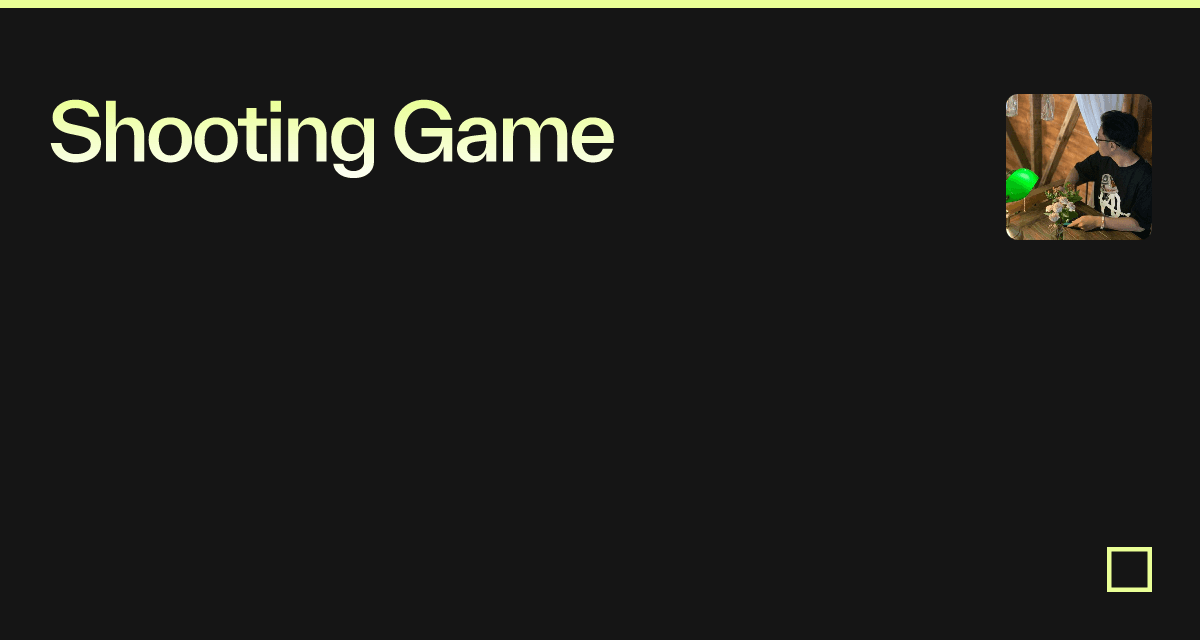 Shooting Game - Codesandbox