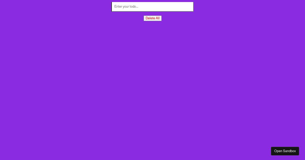 react - Codesandbox