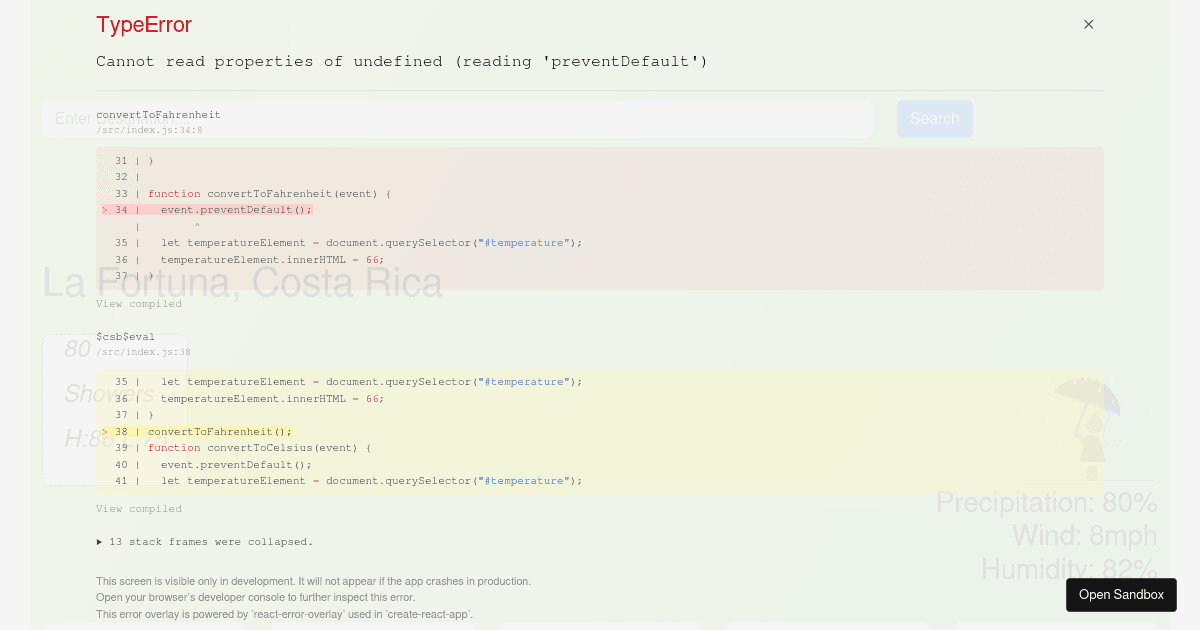 HTML/CSS to JS (forked) - Codesandbox