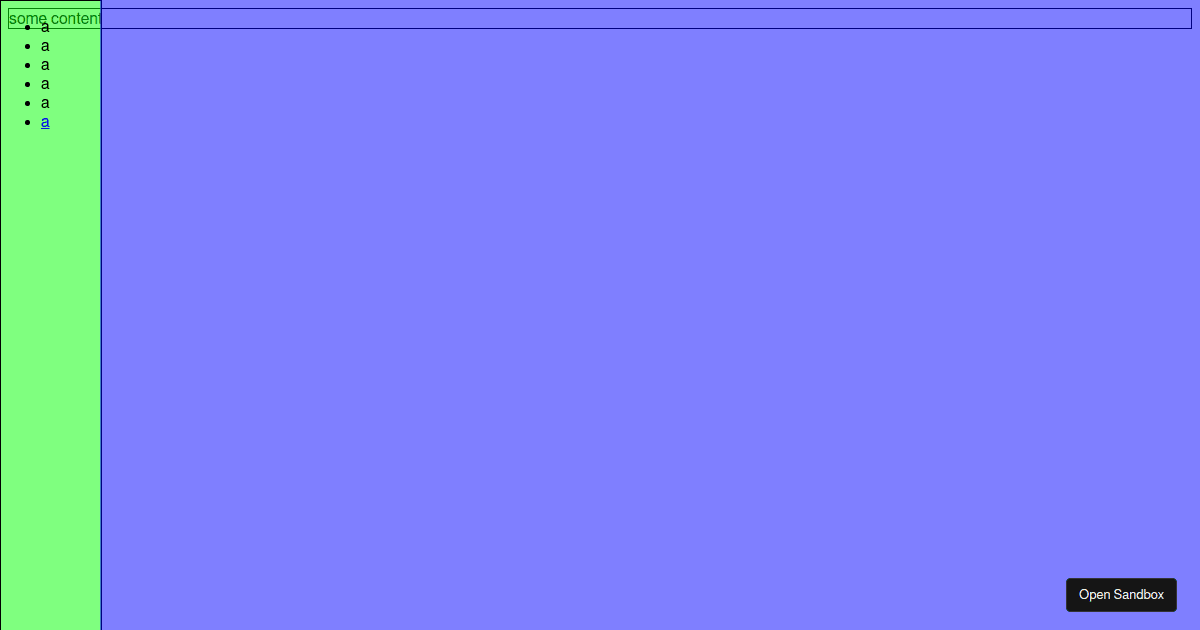 sidebar - Codesandbox