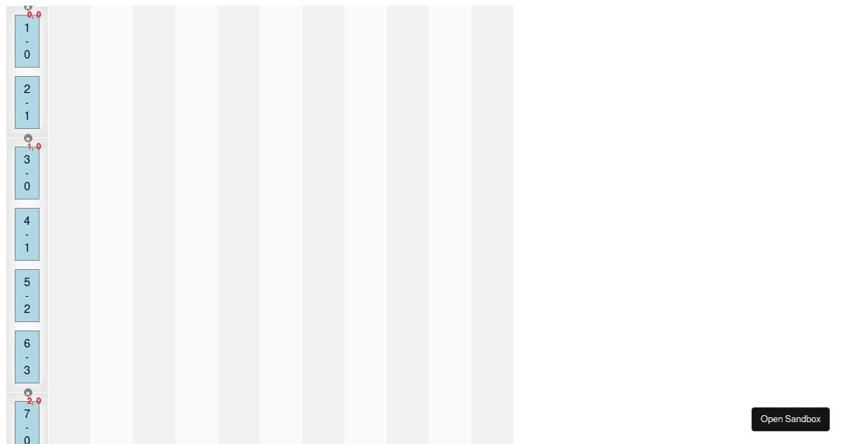 grid layout (forked) - Codesandbox