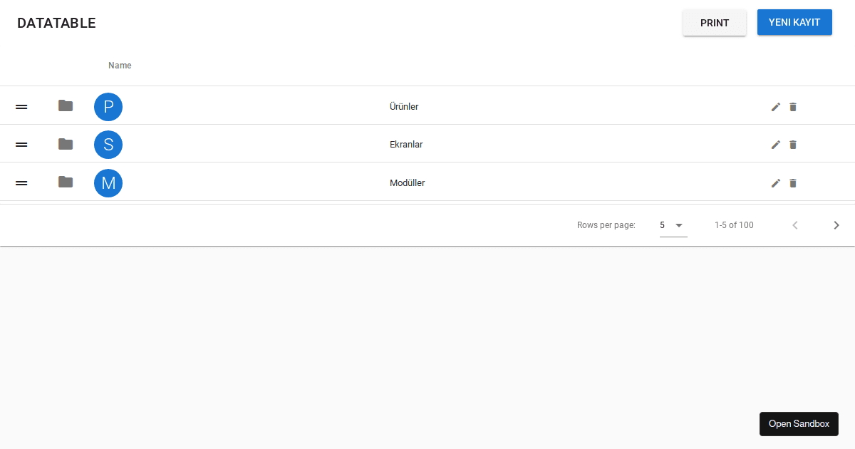Vuetify DataTable (forked) - Codesandbox