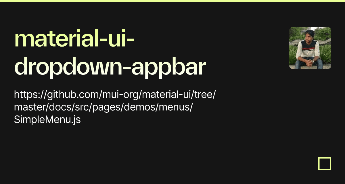 material-ui-dropdown-appbar - Codesandbox