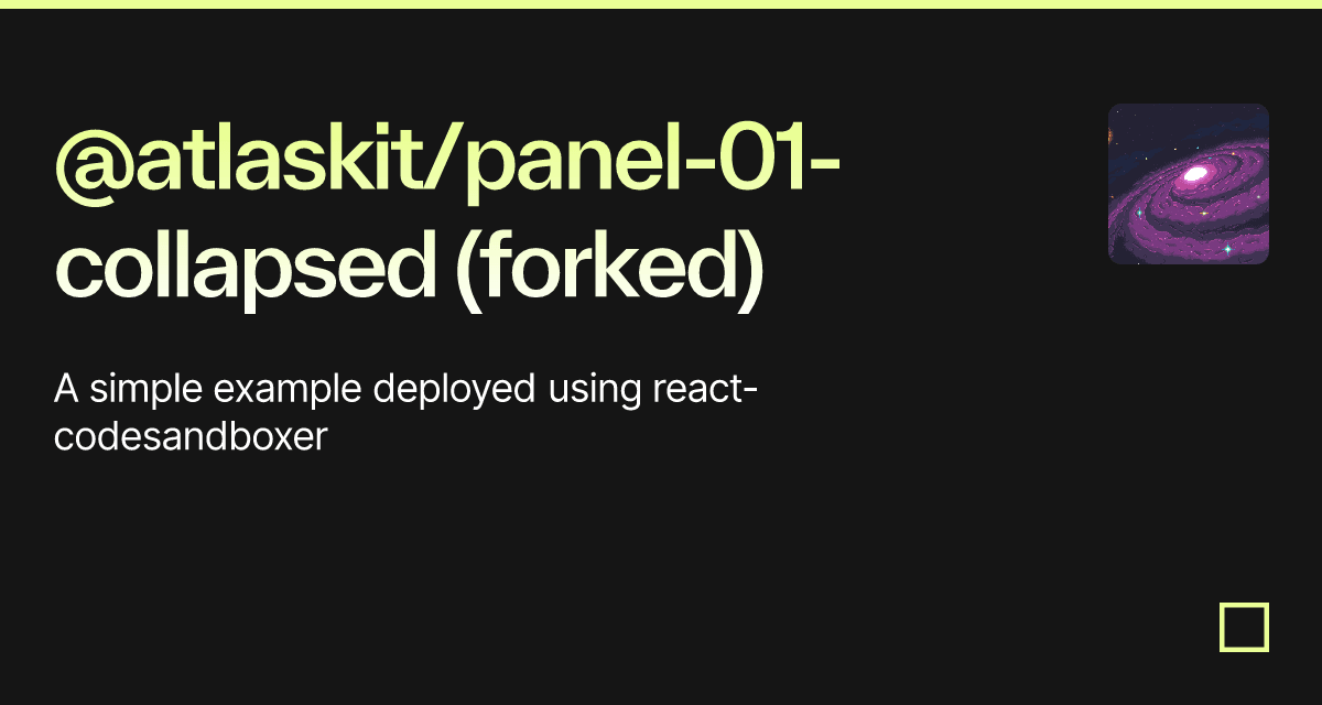 @atlaskit/panel-01-collapsed (forked) - Codesandbox