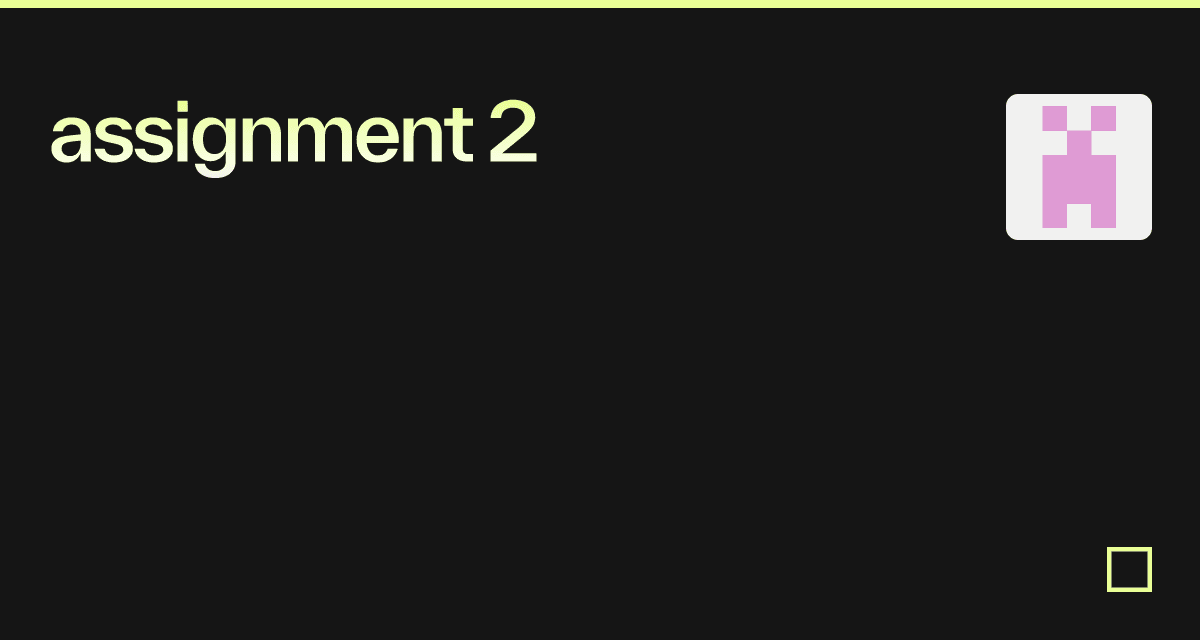 assignment 2 - Codesandbox