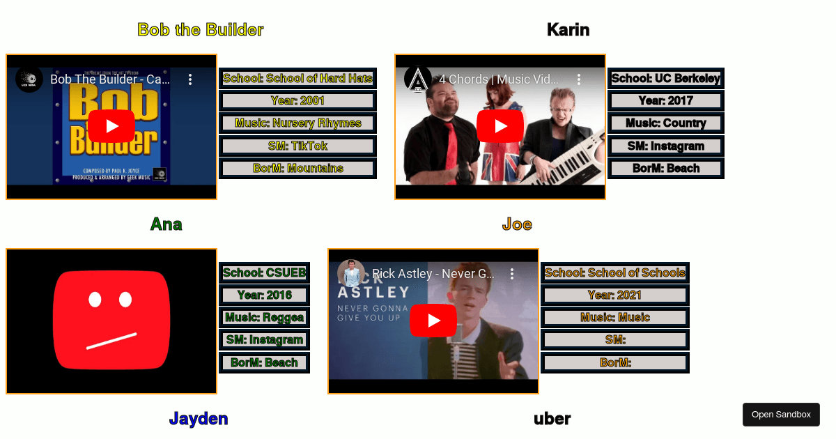 1 - Codesandbox