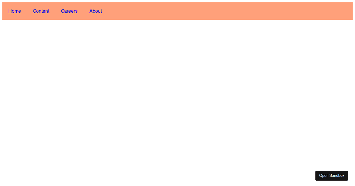 navigation menu - Codesandbox