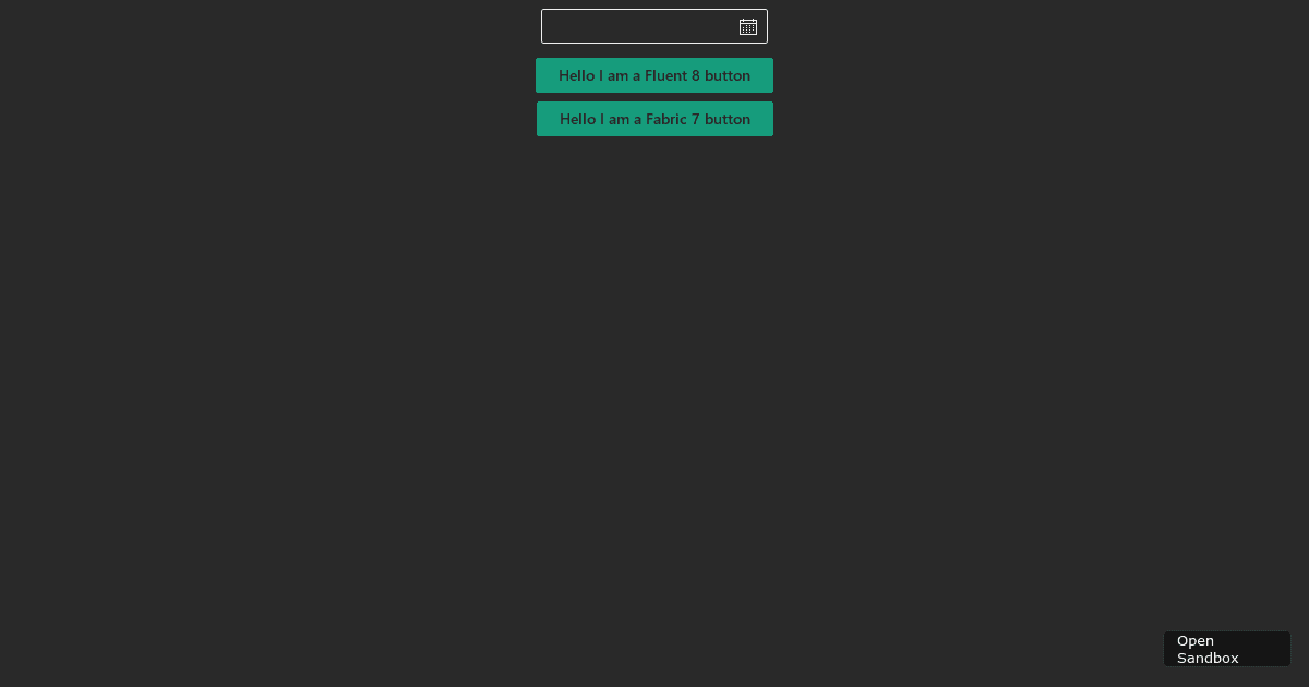 DatePicker dark mode (forked) - Codesandbox