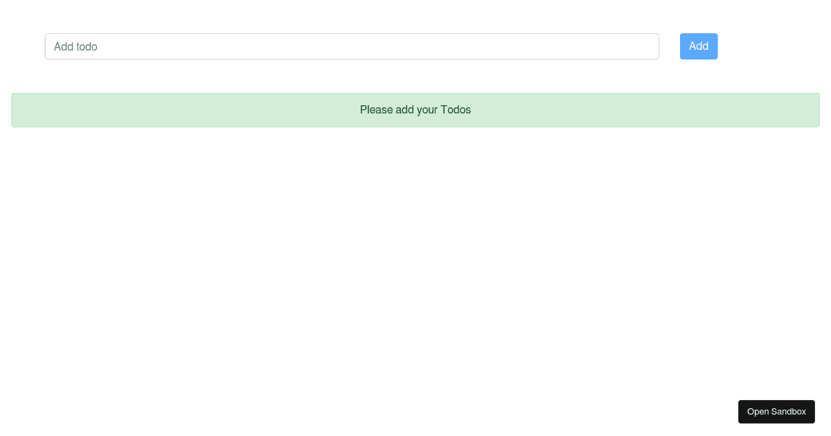 react - Codesandbox