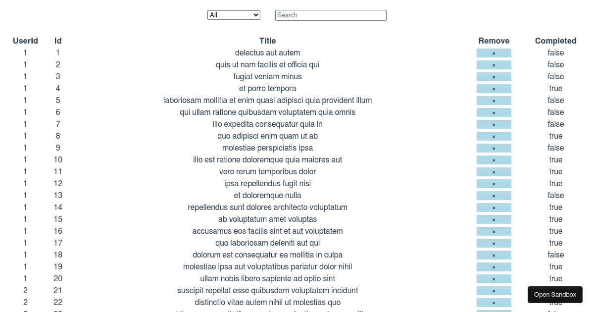 Todo-List - Codesandbox