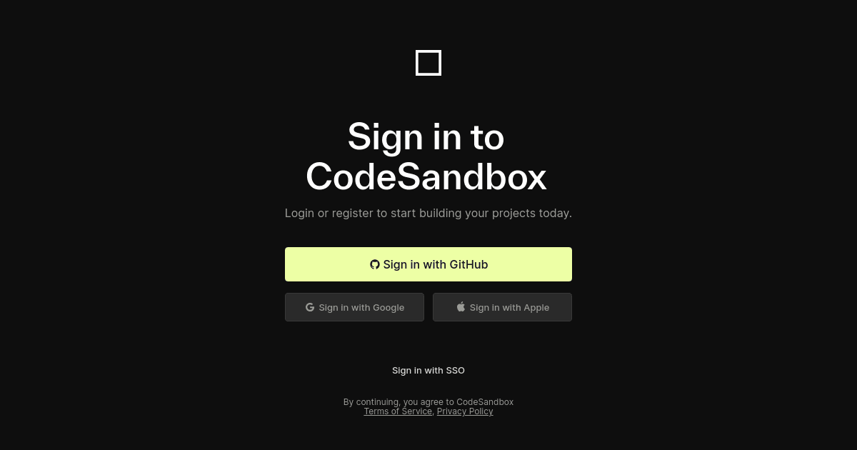 management - Codesandbox