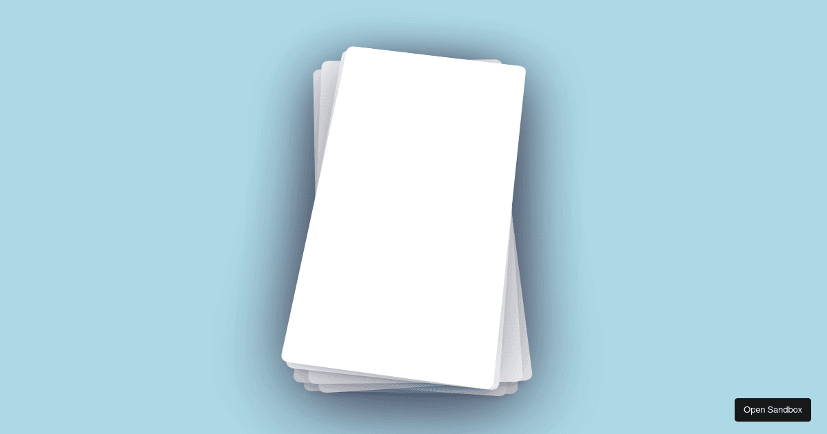 Cards - Codesandbox