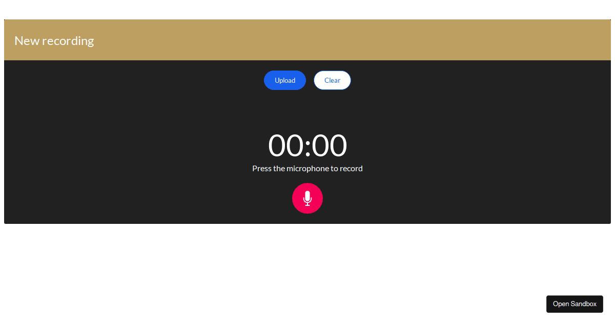 reactvoicerecorder Codesandbox