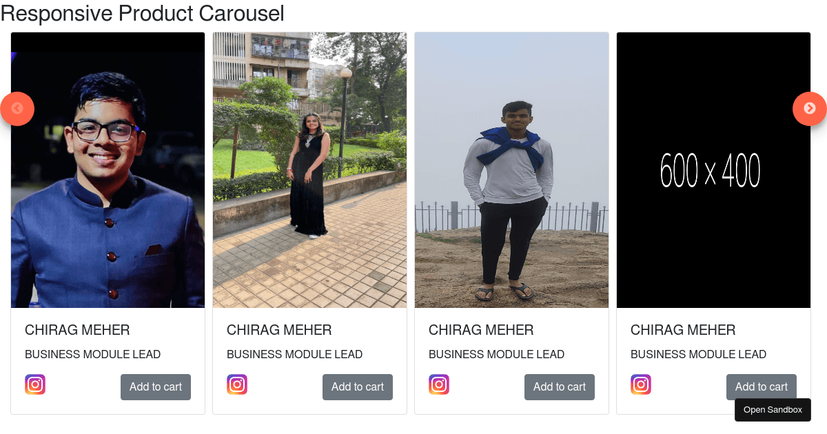 react slick product carousel (forked) - Codesandbox