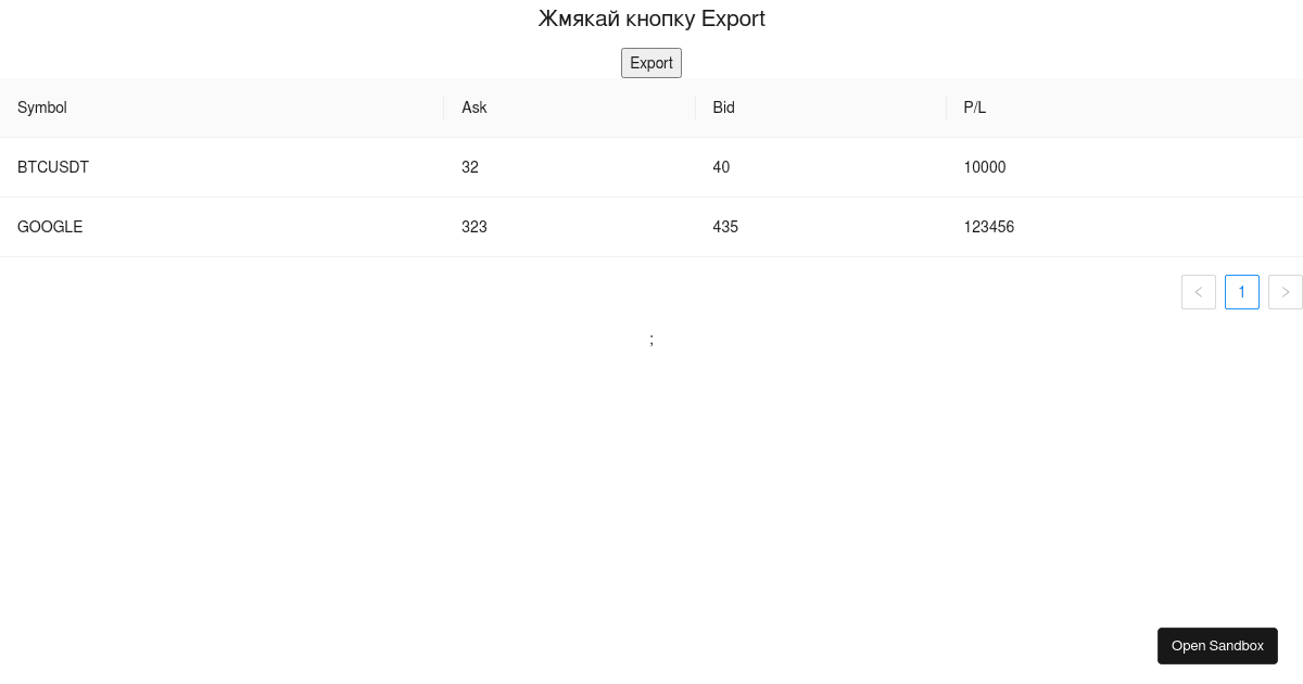 antd table excel (forked) - Codesandbox
