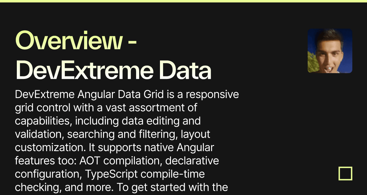 Overview - DevExtreme Data Grid (forked) - Codesandbox