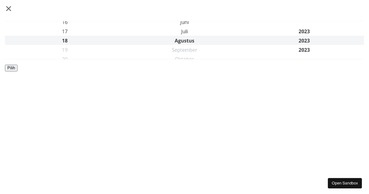 React example - Codesandbox