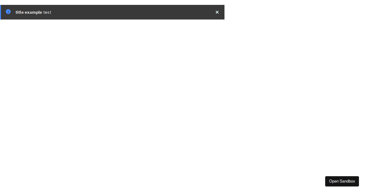 carbon-components-react - inline notificationn - Codesandbox