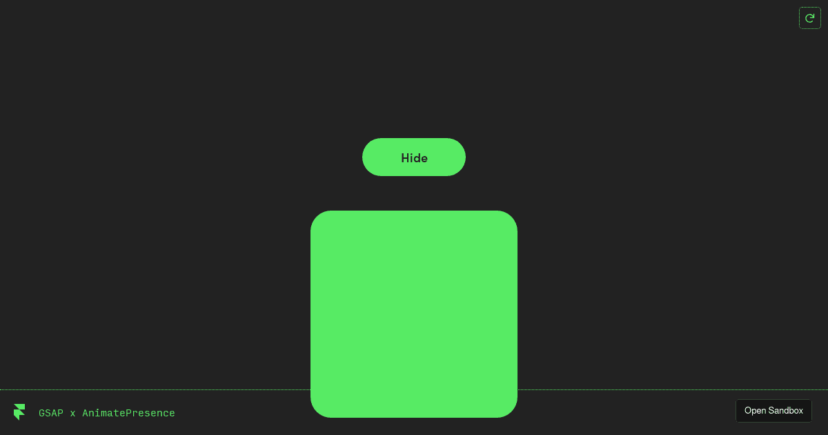 Framer Motion: AnimatePresence, wait mode (forked) - Codesandbox