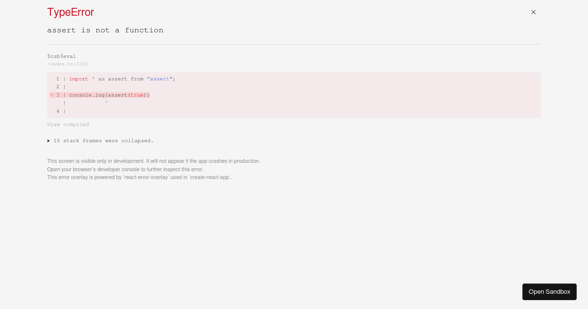 TypeScript Playground Export - Codesandbox
