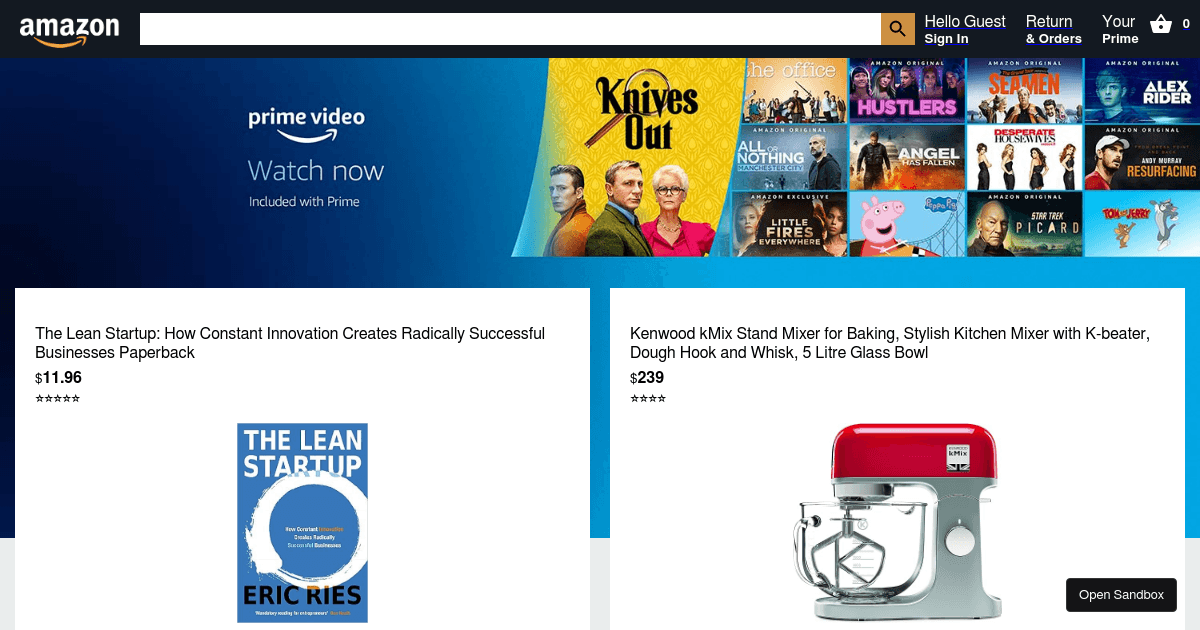 amazon-clone - Codesandbox