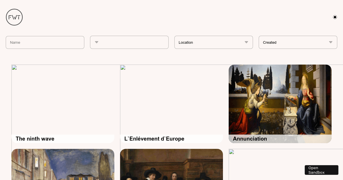 gallery - Codesandbox