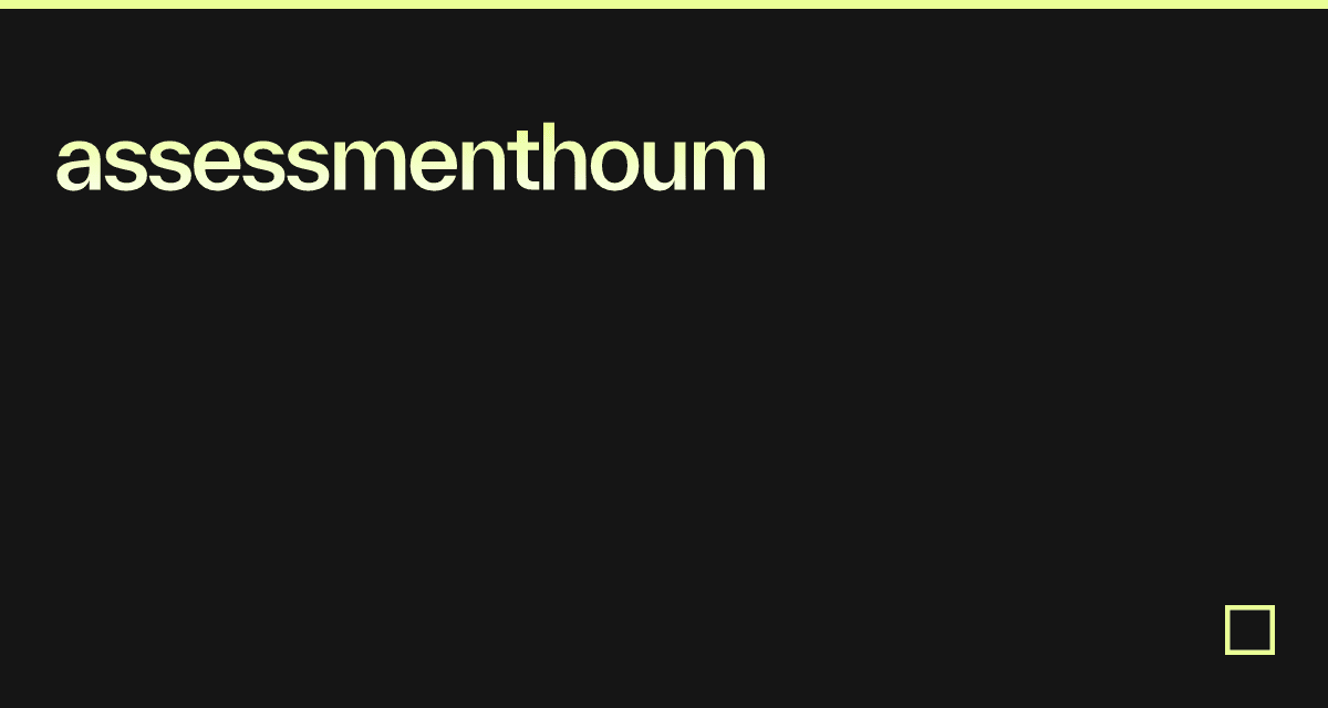 assessmenthoum - Codesandbox