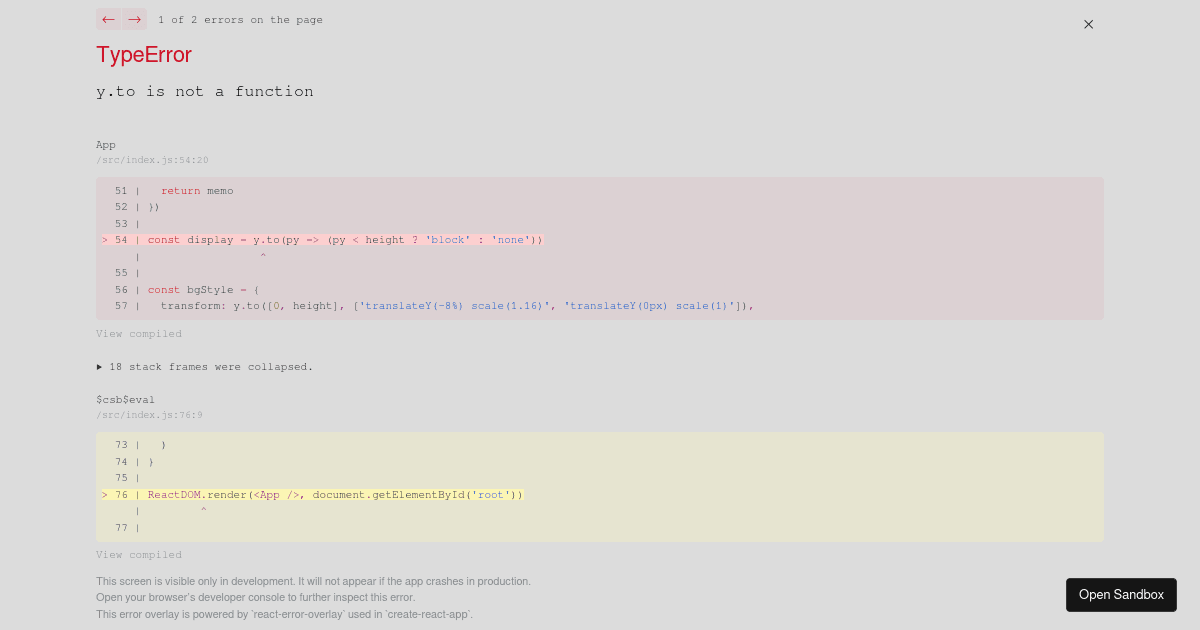 React Use Gesture - Sheet - Codesandbox