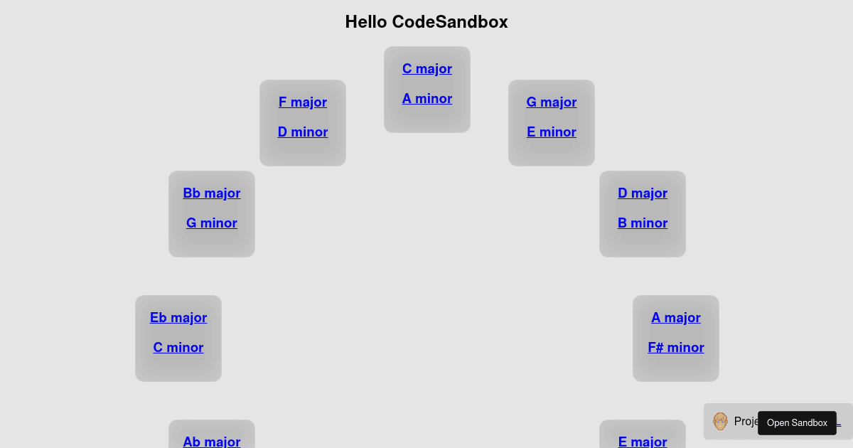 react - Codesandbox