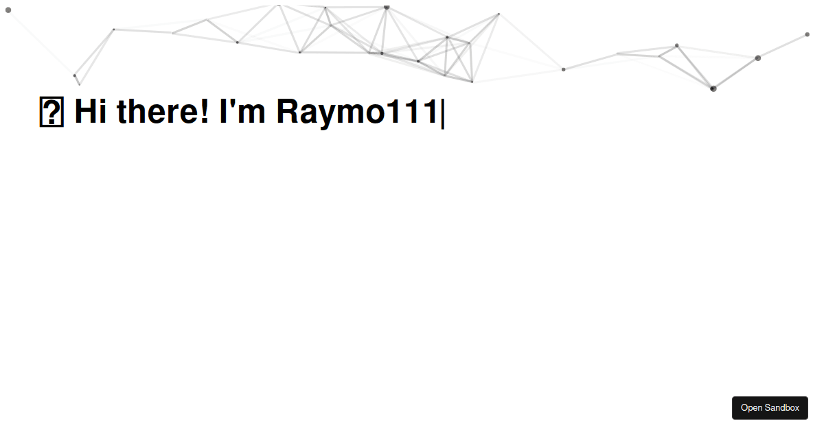 README intro.gif (forked) - Codesandbox