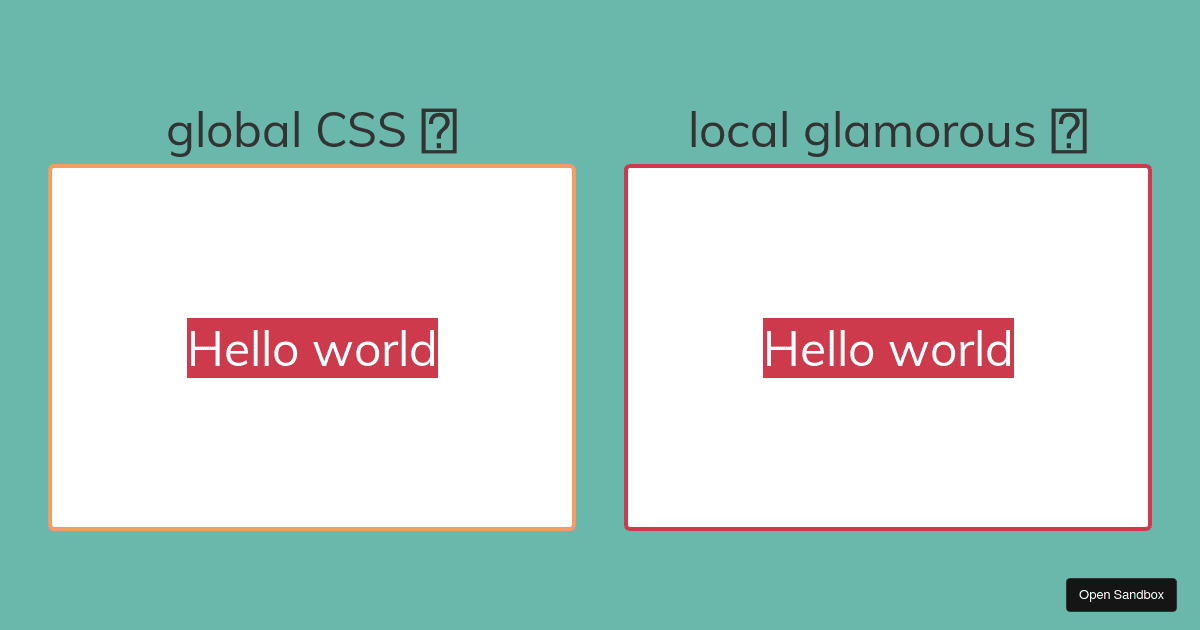Use media queries with glamorous - Codesandbox