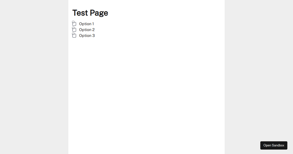 Checkbox Position - Codesandbox