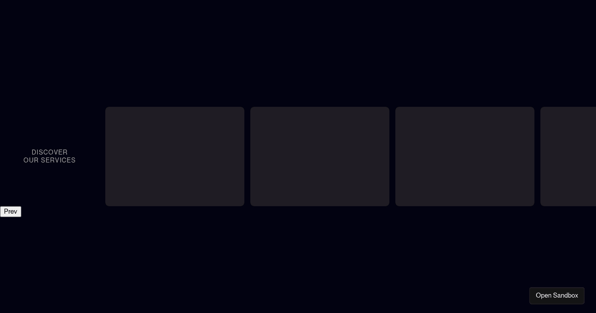 scroll animation timeline - Codesandbox