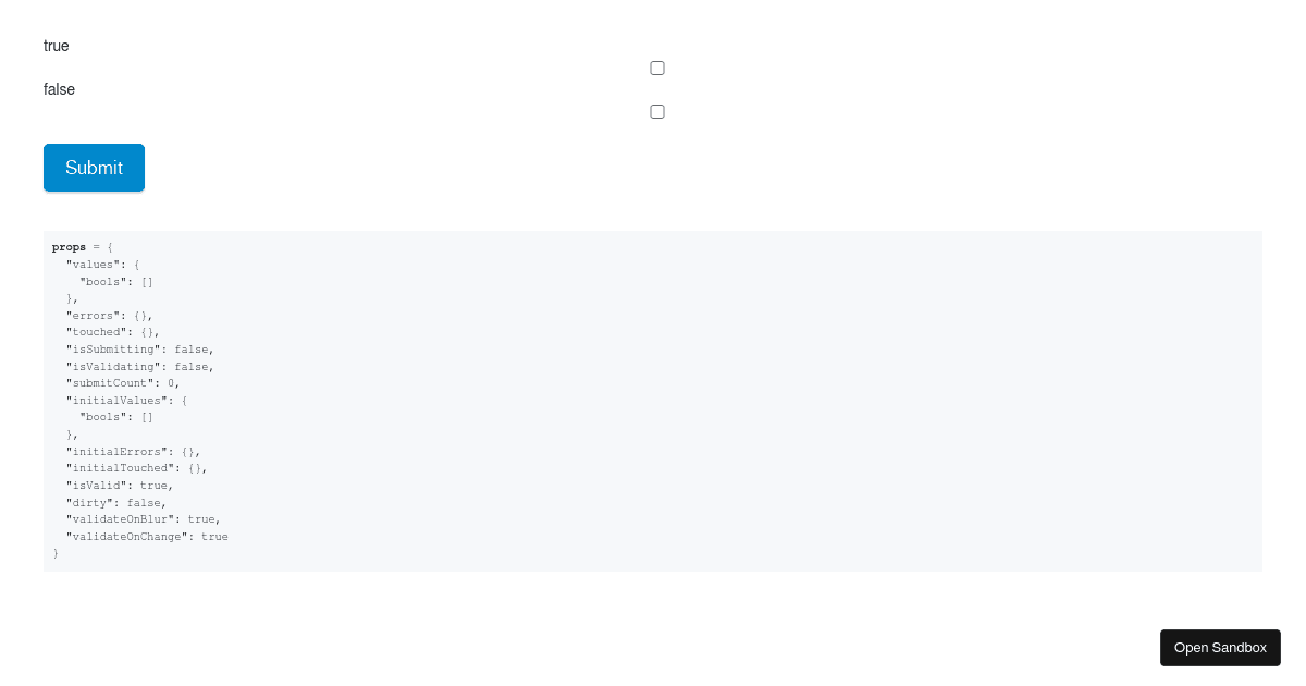 Formik Codesandbox Template - Codesandbox