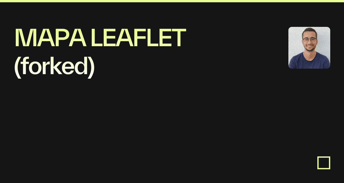 MAPA LEAFLET (forked) - Codesandbox