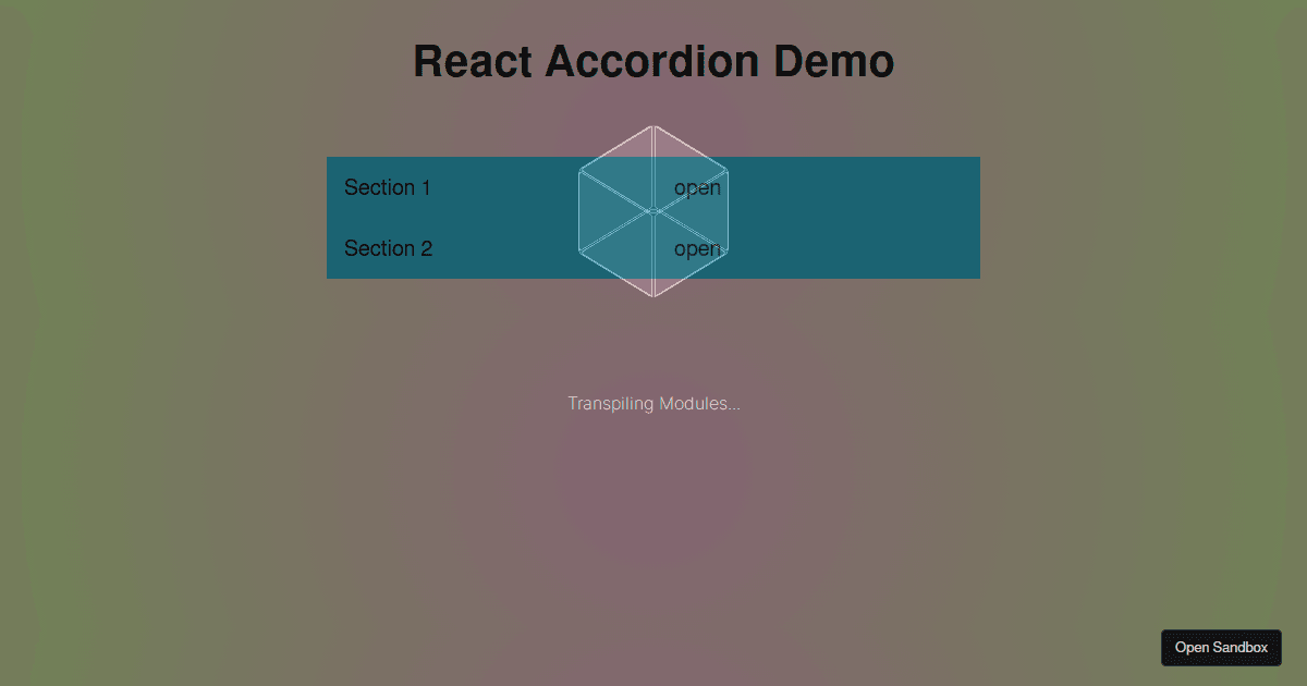 Accordion HW - Codesandbox