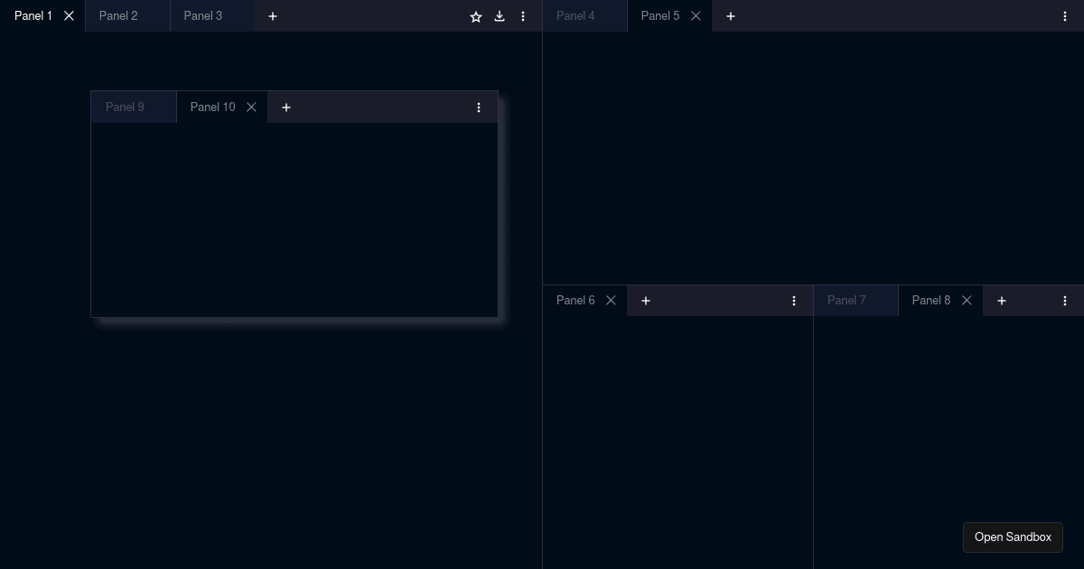 Dockview demo-dockview - Codesandbox